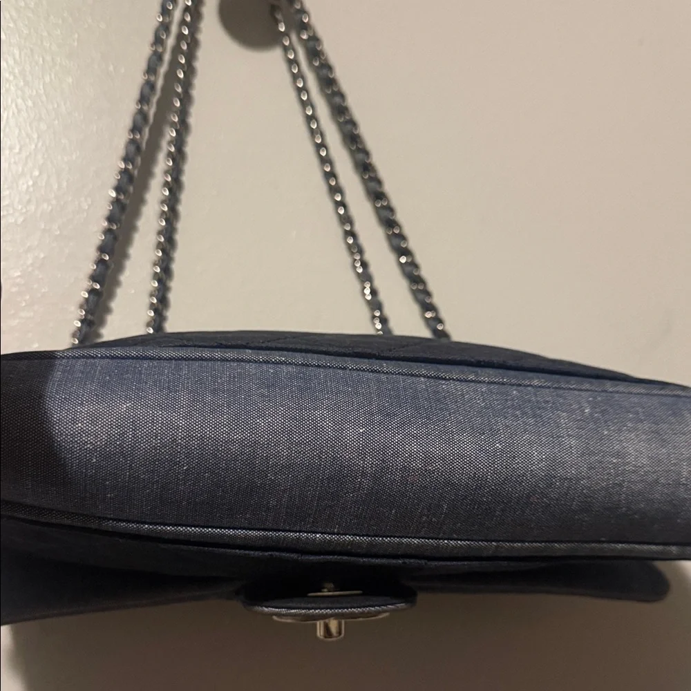 Chanel Dark Blue Quilted Shoulder Bag